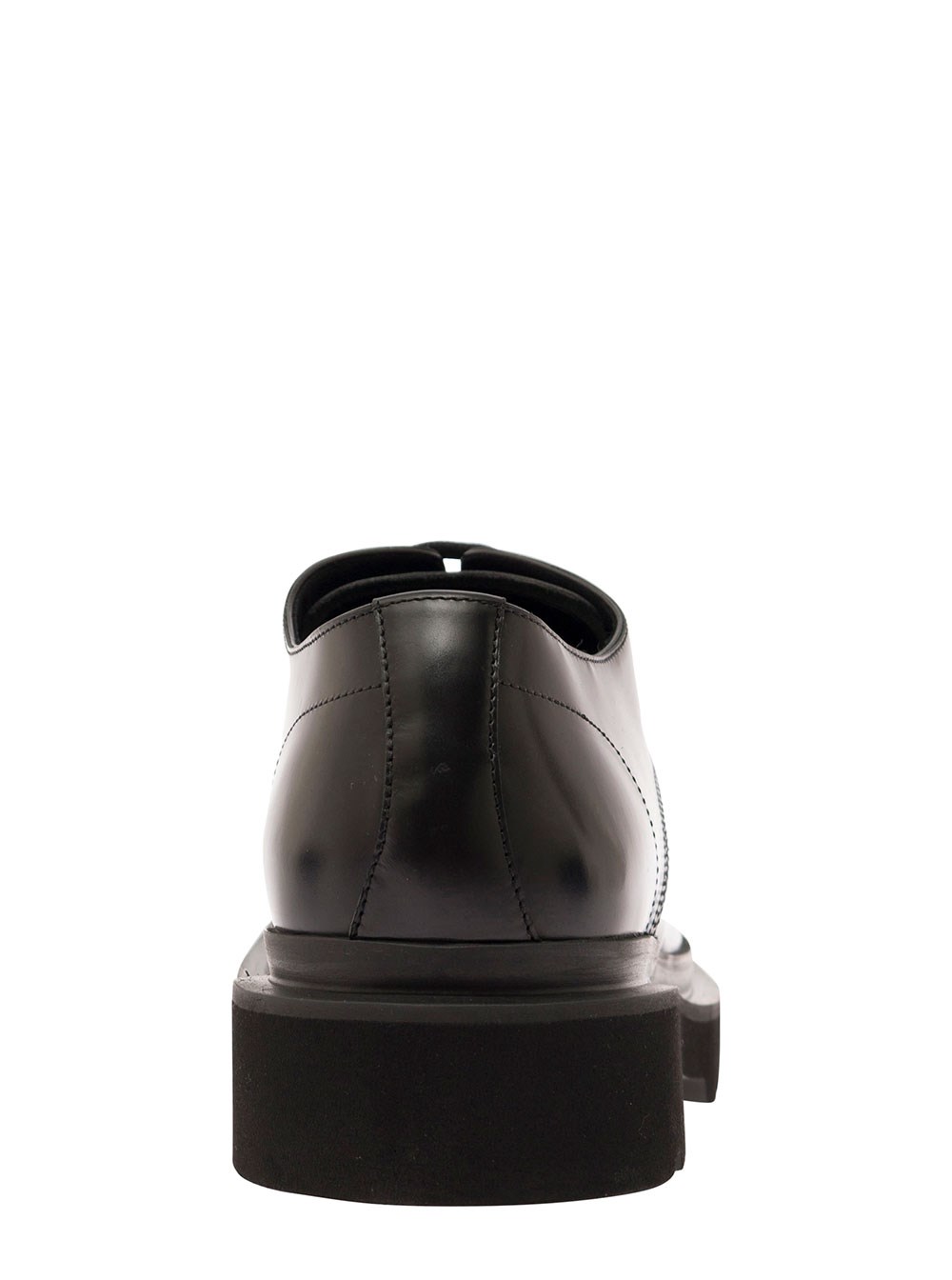 Dolce e gabbana Black lace-up derby with squared toe in  display picture 2