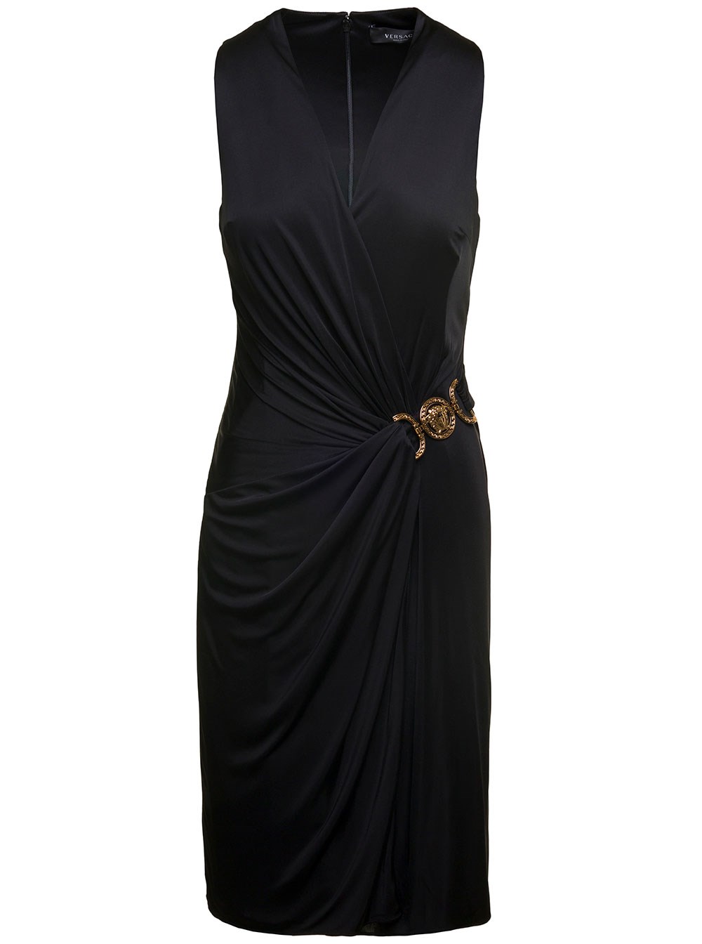 ワンピース VERSACE FW23 JERSEY SLEEVELESS DRESS (10116341A005721B000) Versace Jersey sleeveless dress available on Gaudenzi