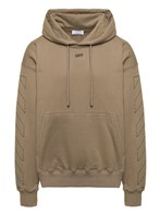 Off-white Off stitch skate hoodie beige black available on