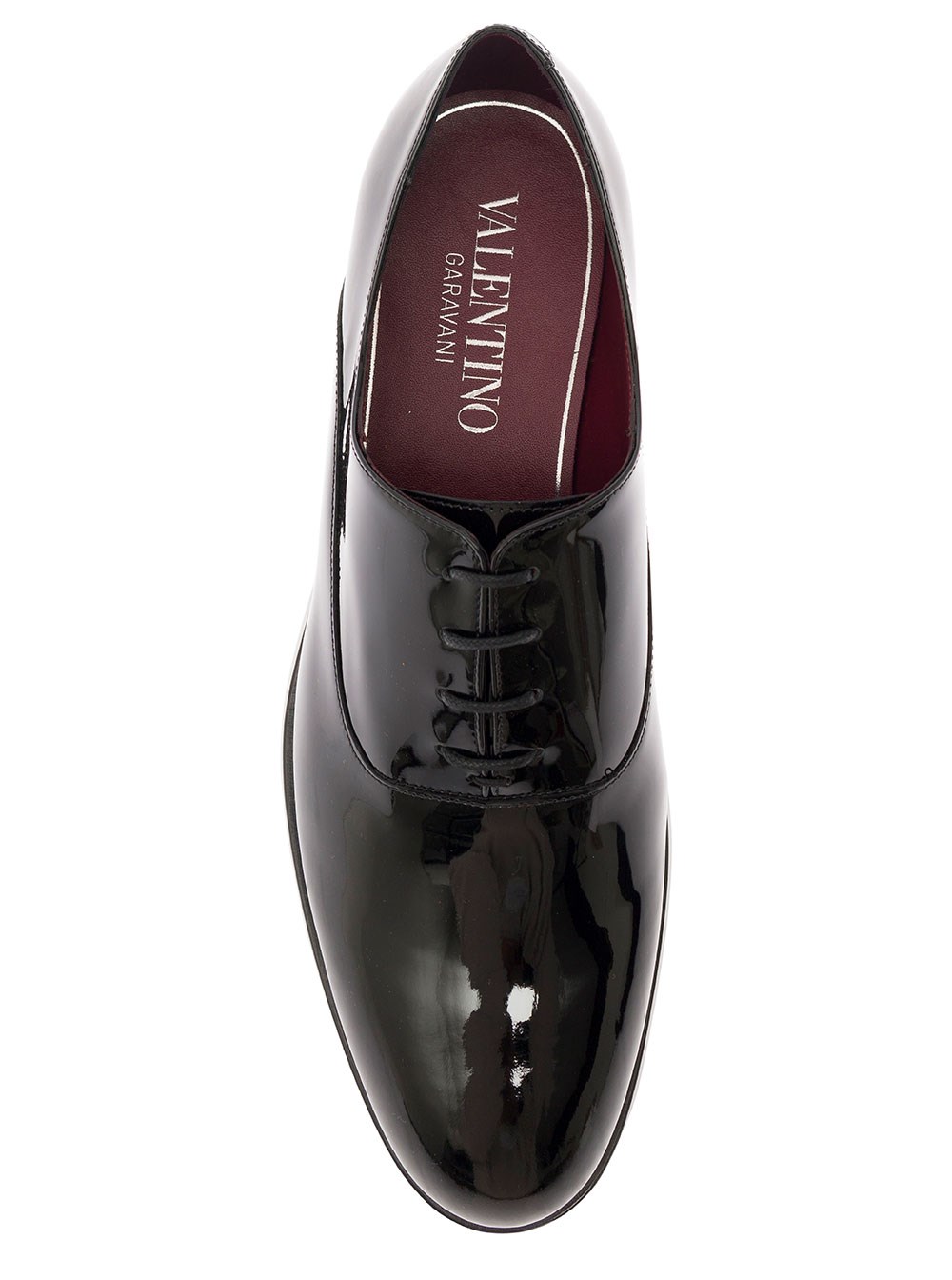 Valentino garavani Black oxford shoes in leather man  display picture 2
