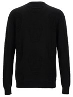 Alexander mcqueen Black sweater with tonal skull