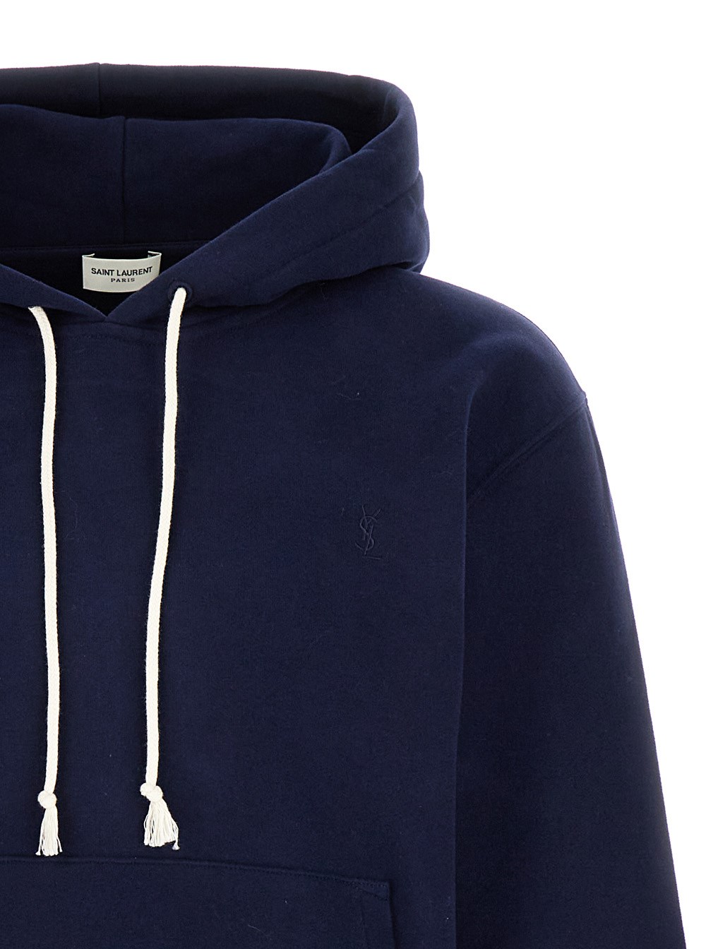 Saint laurent Blue cassandre hoodie in cotton man available