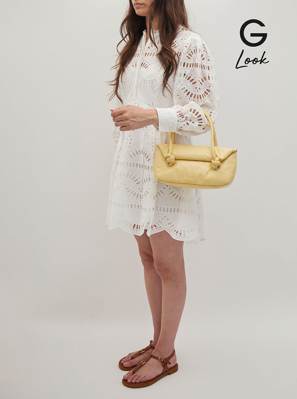 【関税＆送料込み】Jil Sander 'Knot Small' Yellow Shoulder Jil Sander 'knot Small' Yellow Shoulder Bag With Laminated