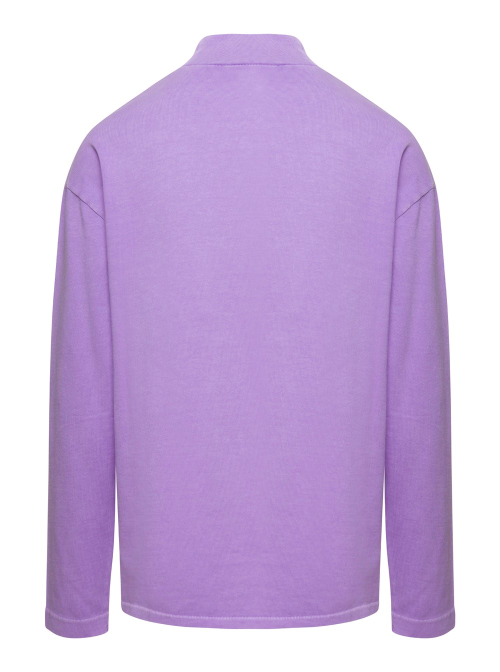 スウェット・トレーナー ERL Lilac Cotton Sweatshirt Erl Lilac crewneck pullover with embroidered motif in cotton