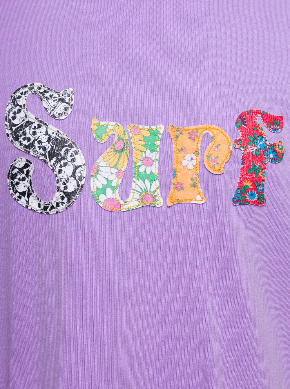 スウェット・トレーナー ERL Lilac Cotton Sweatshirt Erl Lilac crewneck pullover with embroidered motif in cotton