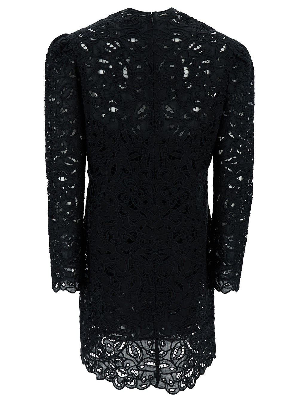 Isabel marant 'daphne' mini black dress with flower embroidery in guipure  woman available on Gaudenzi Boutique - 133650