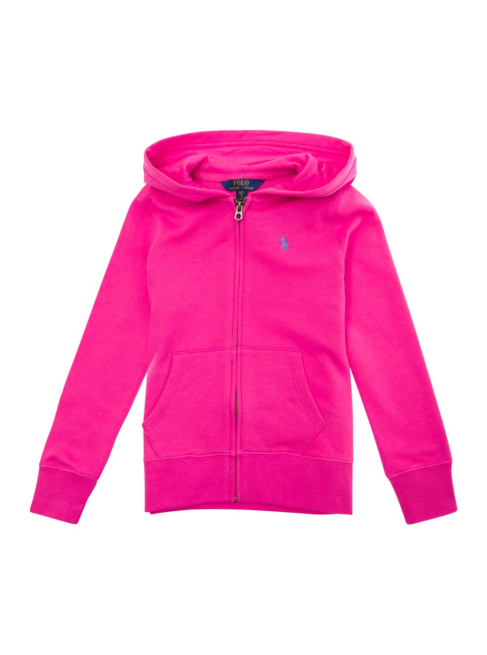 Polo ralph lauren kids Fuchsia hoodie with pony embroidery