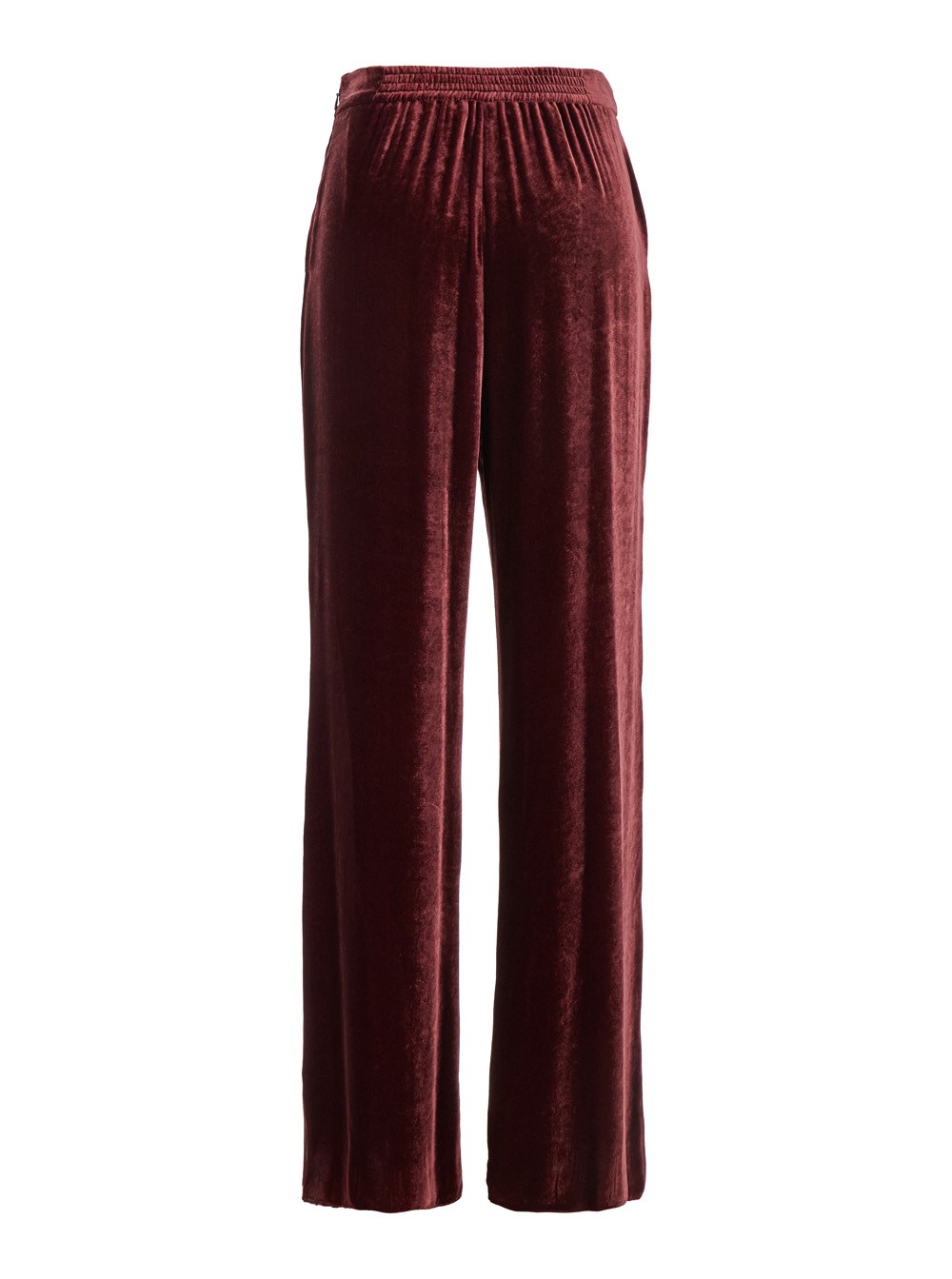 パンツ ETRO Red Pants with Elastic Waistband in Velvet Woman Etro Red pants with elastic waistband in velvet woman