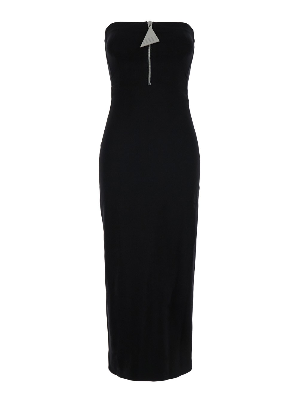 ワンピース THE ATTICO MIDI DRESS BUSTIER BIG ZIP (247WCM176RY02 100) THE ATTICO Midi Dress Bustier Big Zip | italist | REVERSIBLE