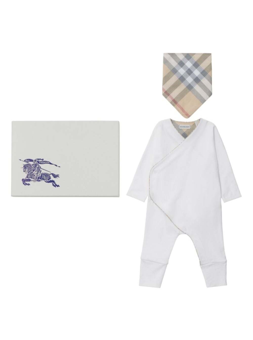 On sale Neu Burberry Kids Baby Set Strampler Mütze lätzrosa 9 Monate 74