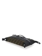 Fendi 'siesta' brown small handbag with removable shoulder