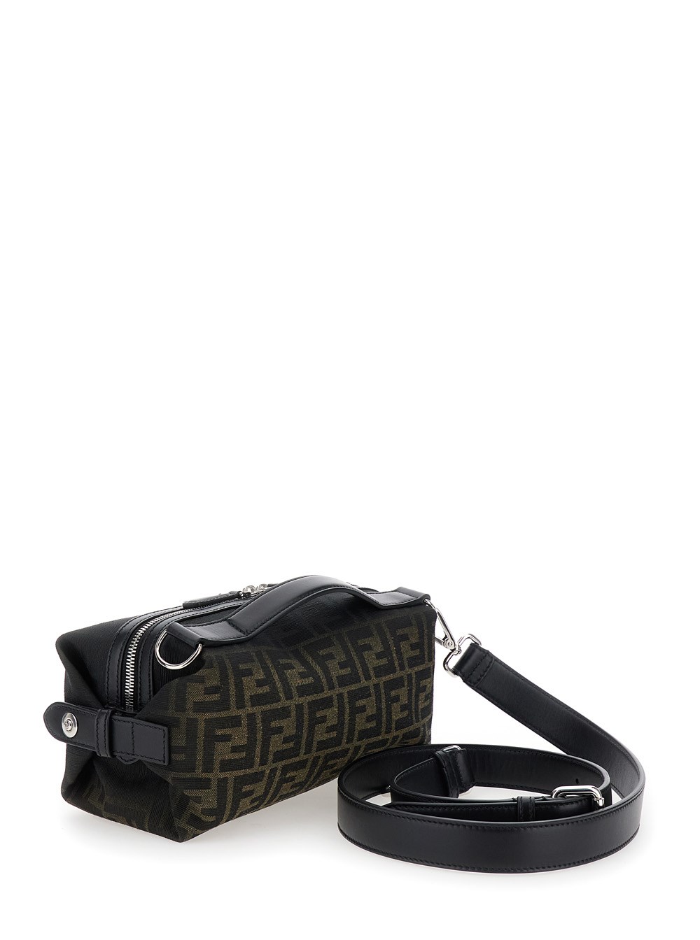 FENDI FENDI BROWN SHOULDER BAG `SIESTA SMALL` バッグ ロゴ Fendi 'siesta' brown small handbag with removable shoulder