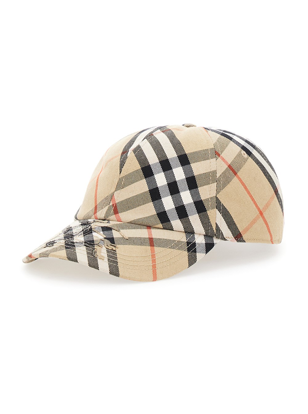 Burberry Motif Check Cap Beige Burberry - Beige Cotton Monogram Motif Vintage Check  main image 4