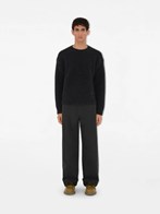 Burberry Black pants with logo embroidery on the side and