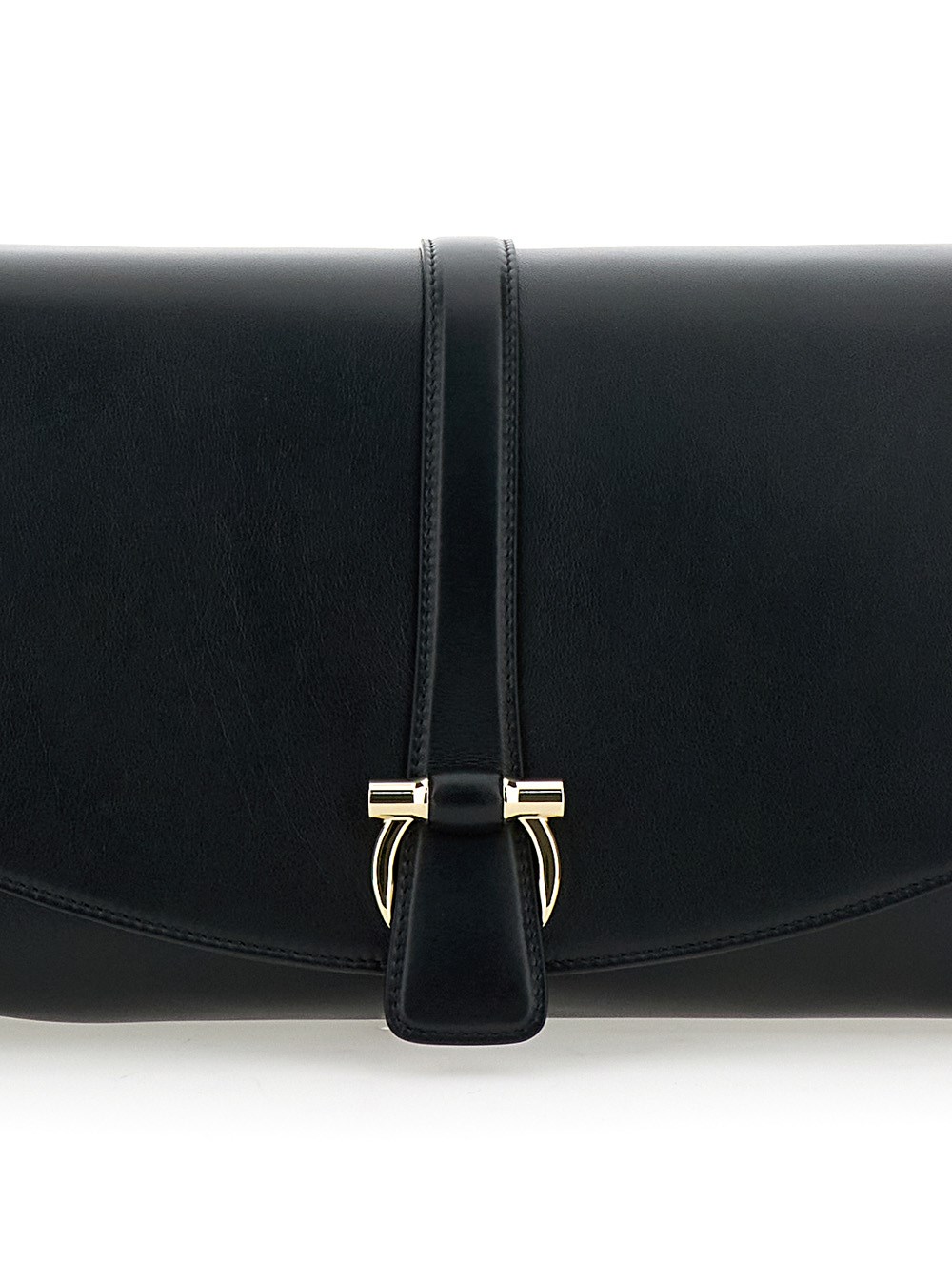 【送料&関税込】Ferragamo Black Crossbody Bag With Gancini B Ferragamo Men's Embossed Gancini Leather Crossbody Bag