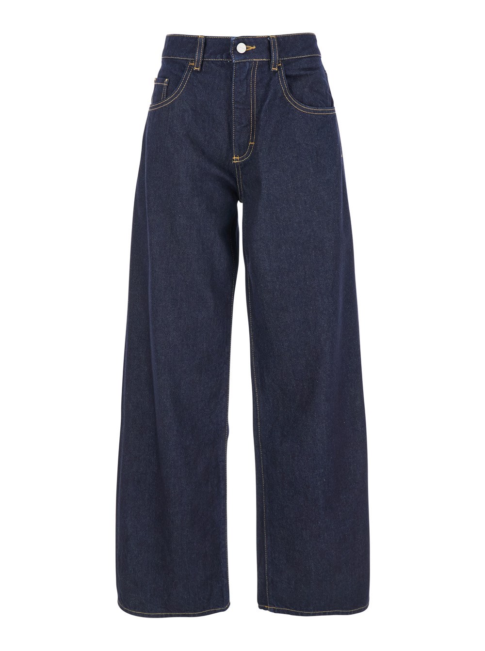 Icon denim 'daddy jean' blue jeans with logo detail on the