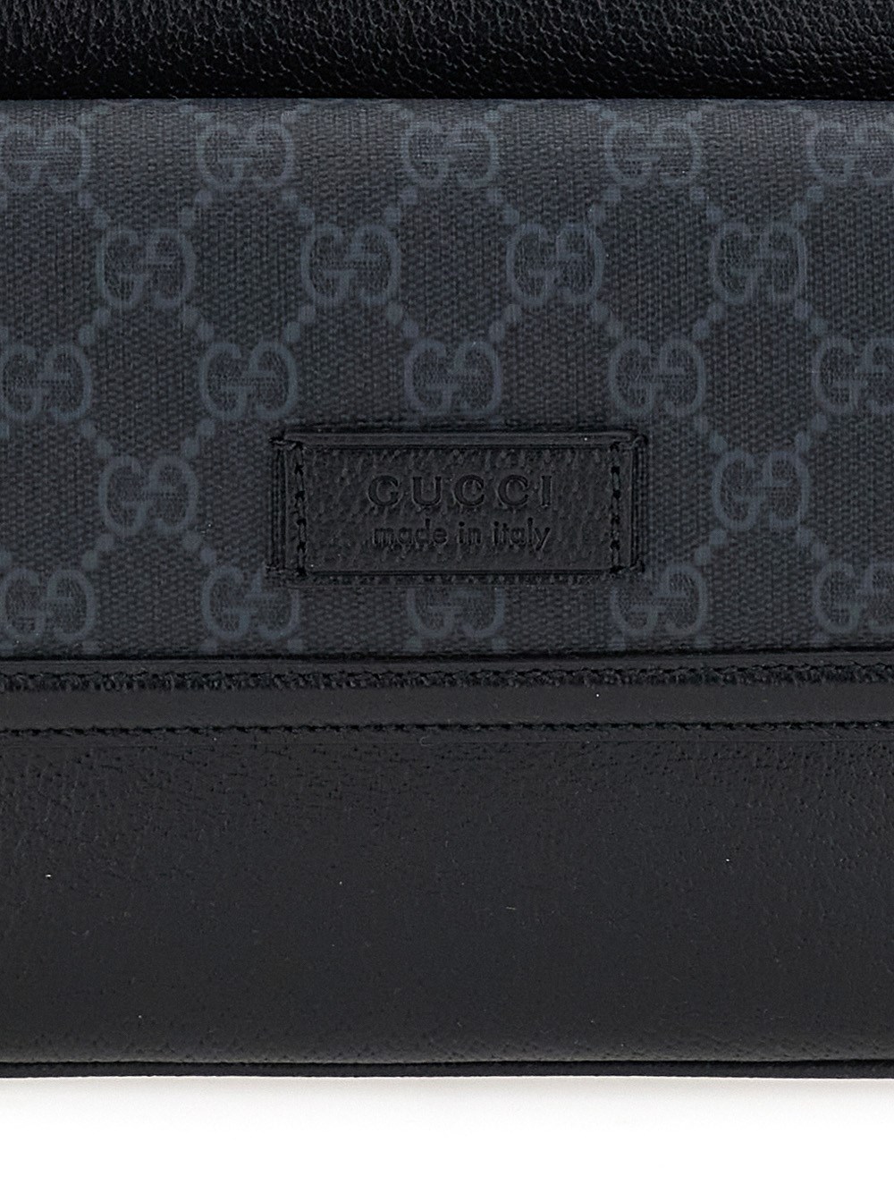 Gucci 'gg small' black crossbody bag with logo patch in