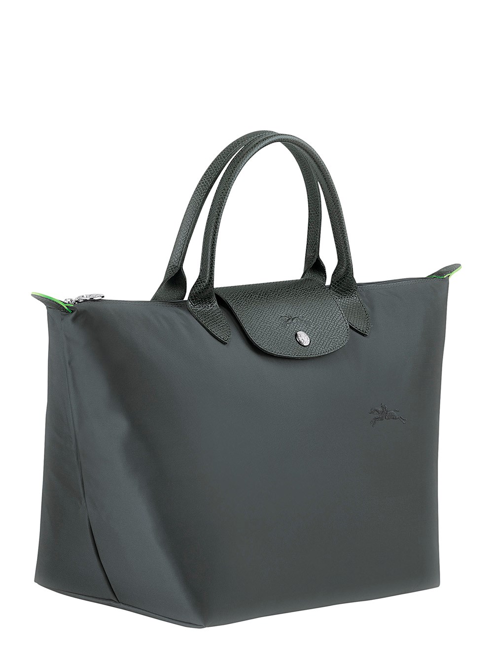 Longchamp 'm le pliage original' grey shoulder bag with
