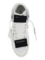 Off-white '3.0 off court' white high top sneakers with iconic zip