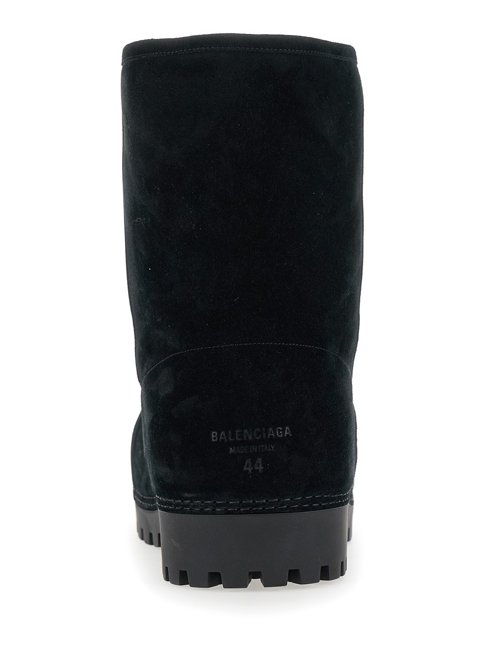 Balenciaga 'alaska' black oversized boots in suede man