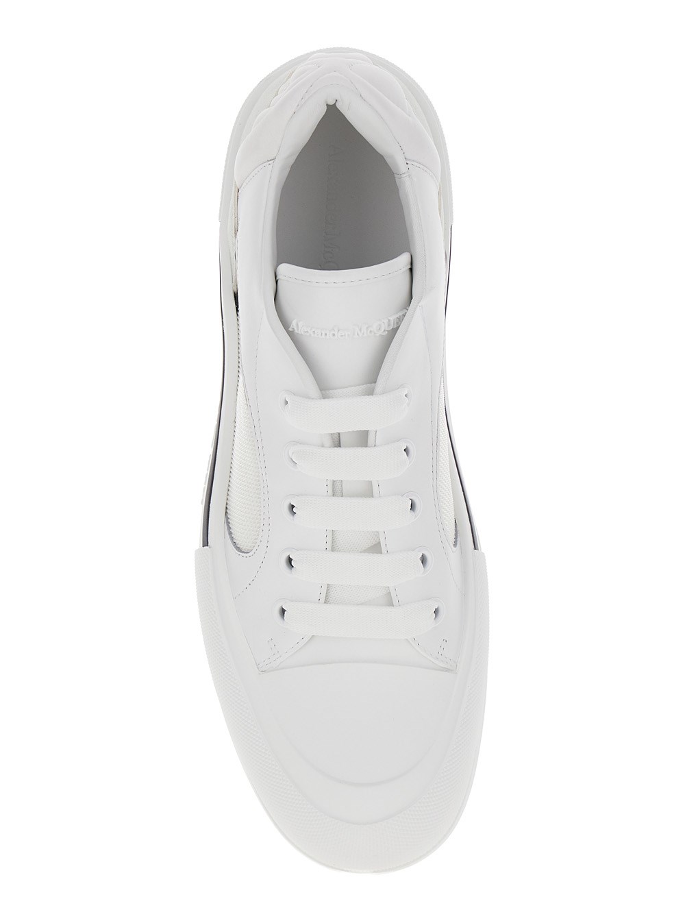 スニーカー alexander mcqueen SS24 CRUIS SNEAKER (777241 W4SS39061) Alexander mcqueen 'cruis' white low top sneakers with logo