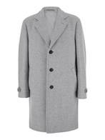 Cappotto Blu Uomo Eleventy In Camoscio A Spina Di Pesce Con Dettagli Logo - Taglia 44R (54 EU)