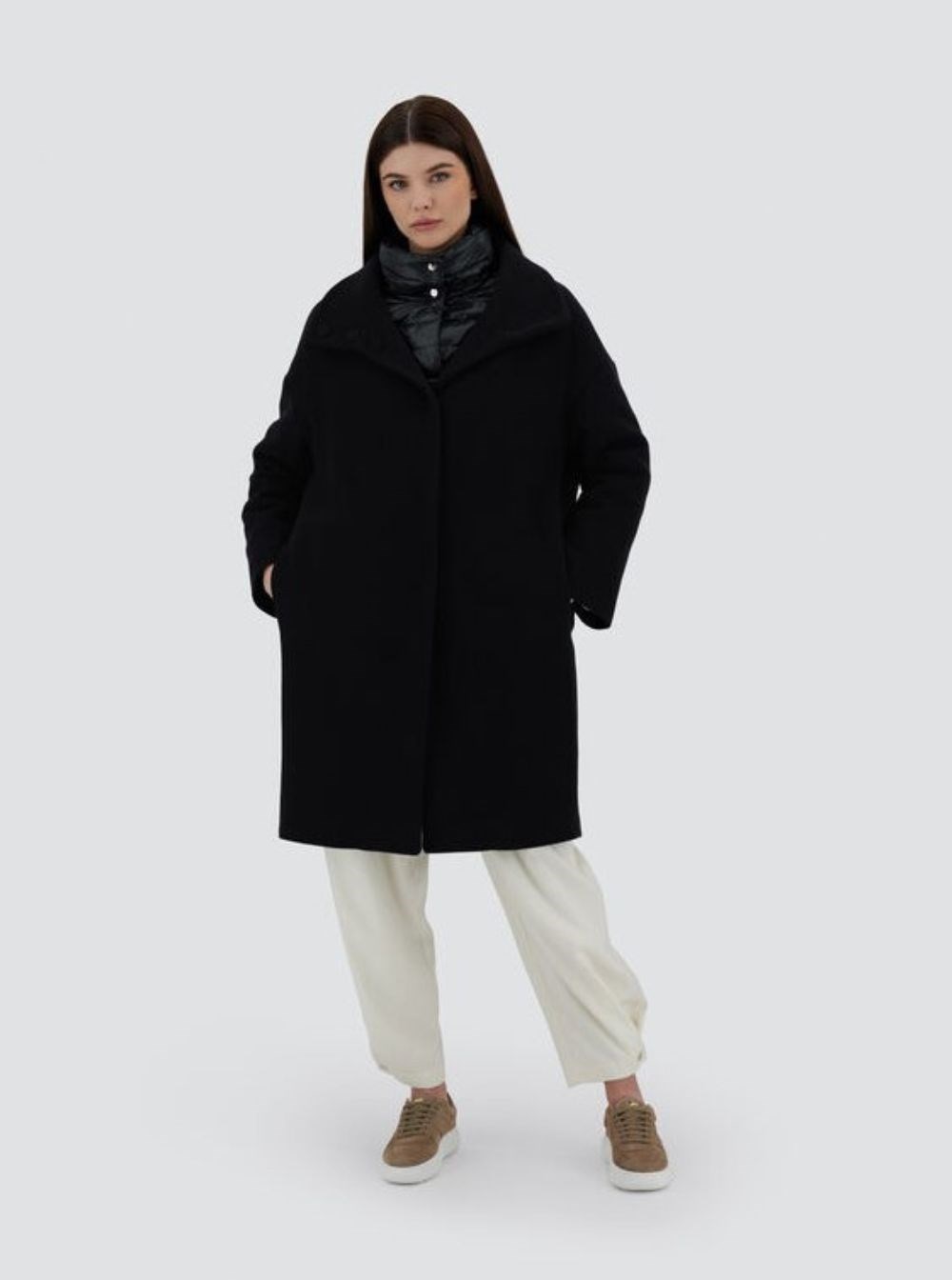 【送料&関税込】Herno Black Padded Single-breasted Coat In M Herno padded-bib single-breasted Coat | Black | FARFETCH