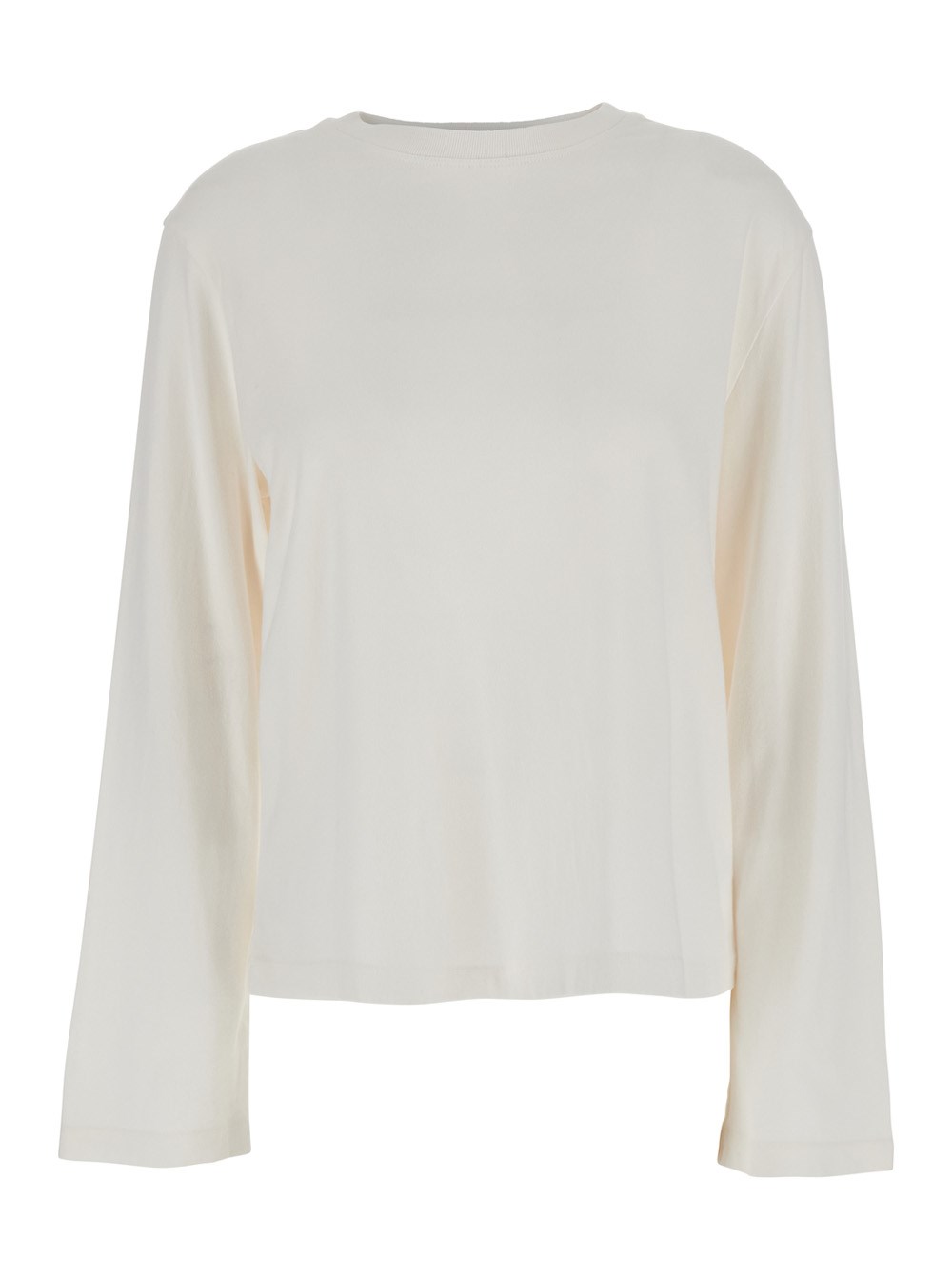 【送料&関税込】AGOLDE runa White Crewneck T-shirt With Drop Agolde 'runa' white crewneck t-shirt with dropped shoulders