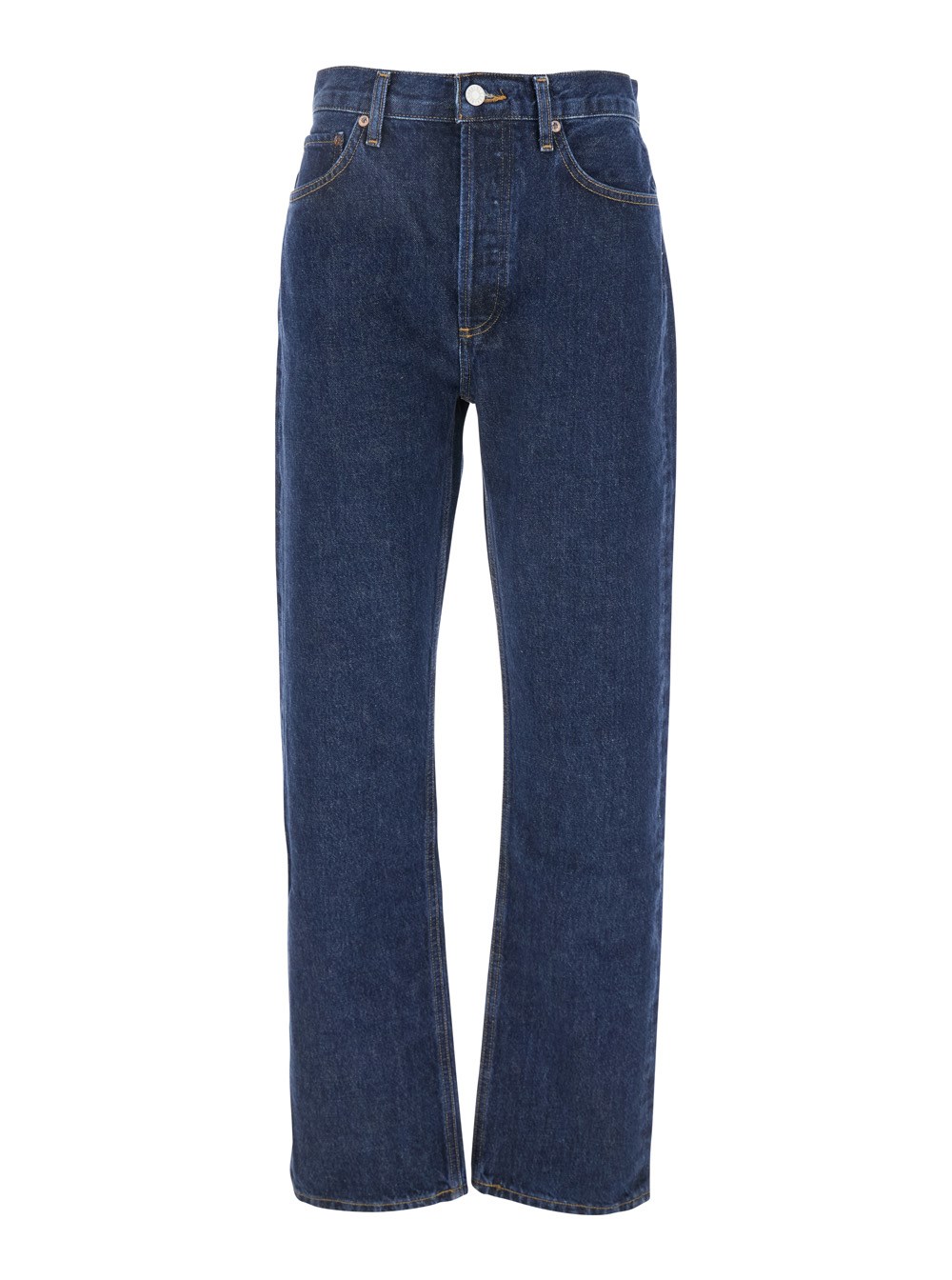 【送料&関税込】AGOLDE Blue Jeans With Belt Loops And Logo P Agolde Blue jeans with belt loops and logo patch on the rear