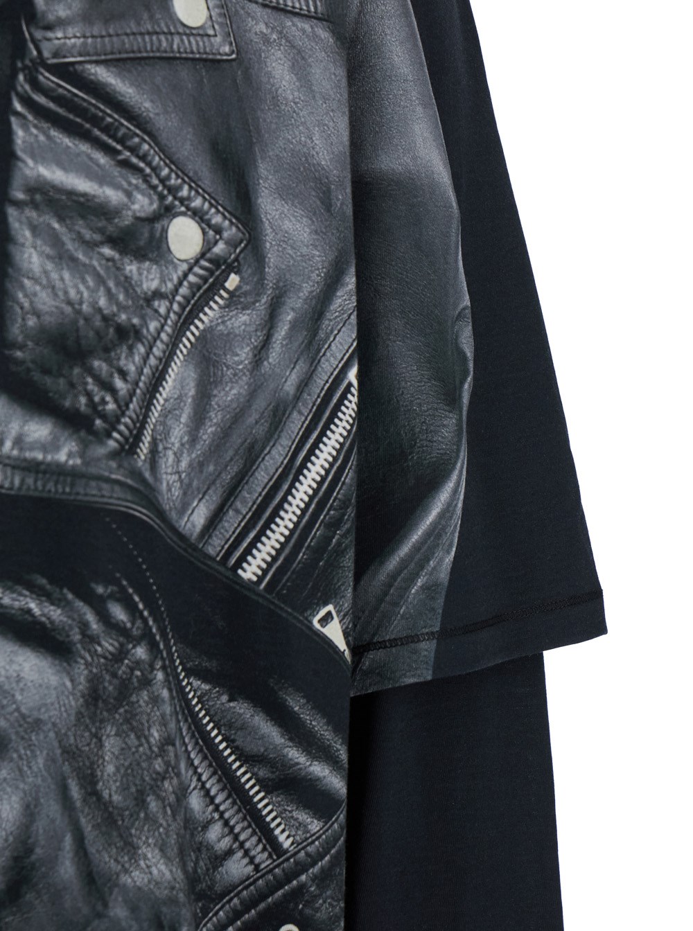 Balmain Leather trompe l'œil ls t-shirt available on Balmain Leather trompe l'œil ls t-shirt available on