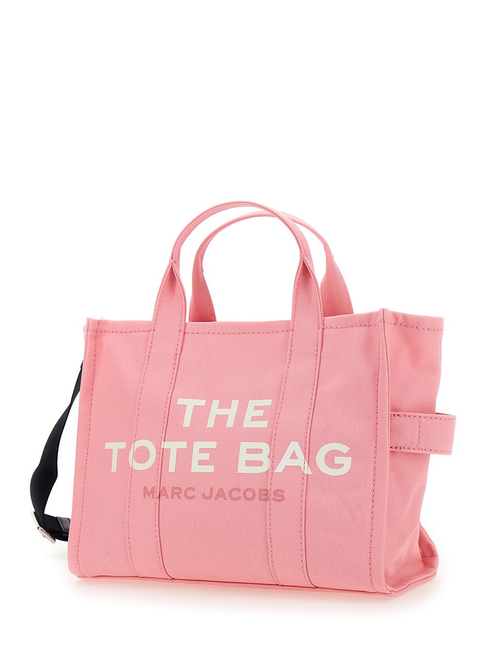 Marc jacobs 'the medium tote bag' pink handbag with logo on