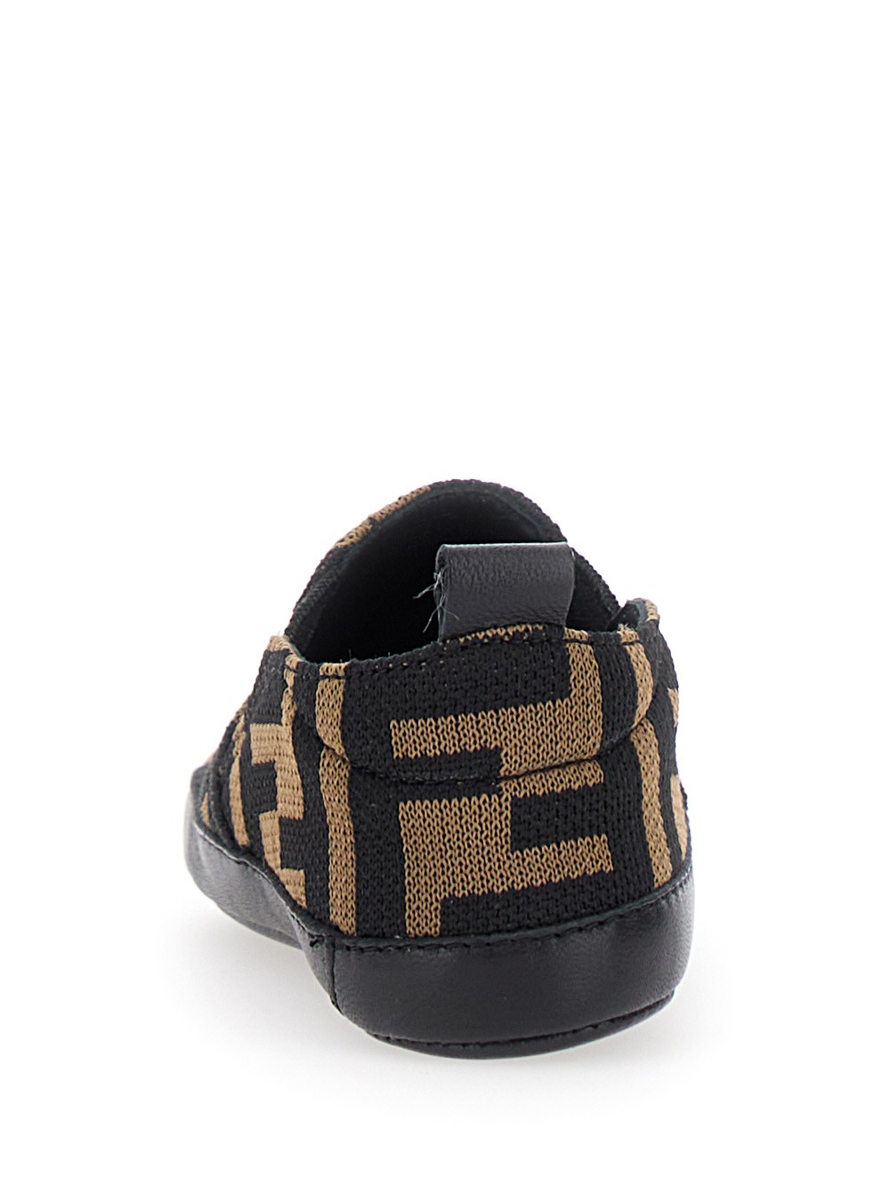 Fendi kids Tobacco slip on and lace free shoes in all over ff fabric baby available on Gaudenzi Boutique 148833