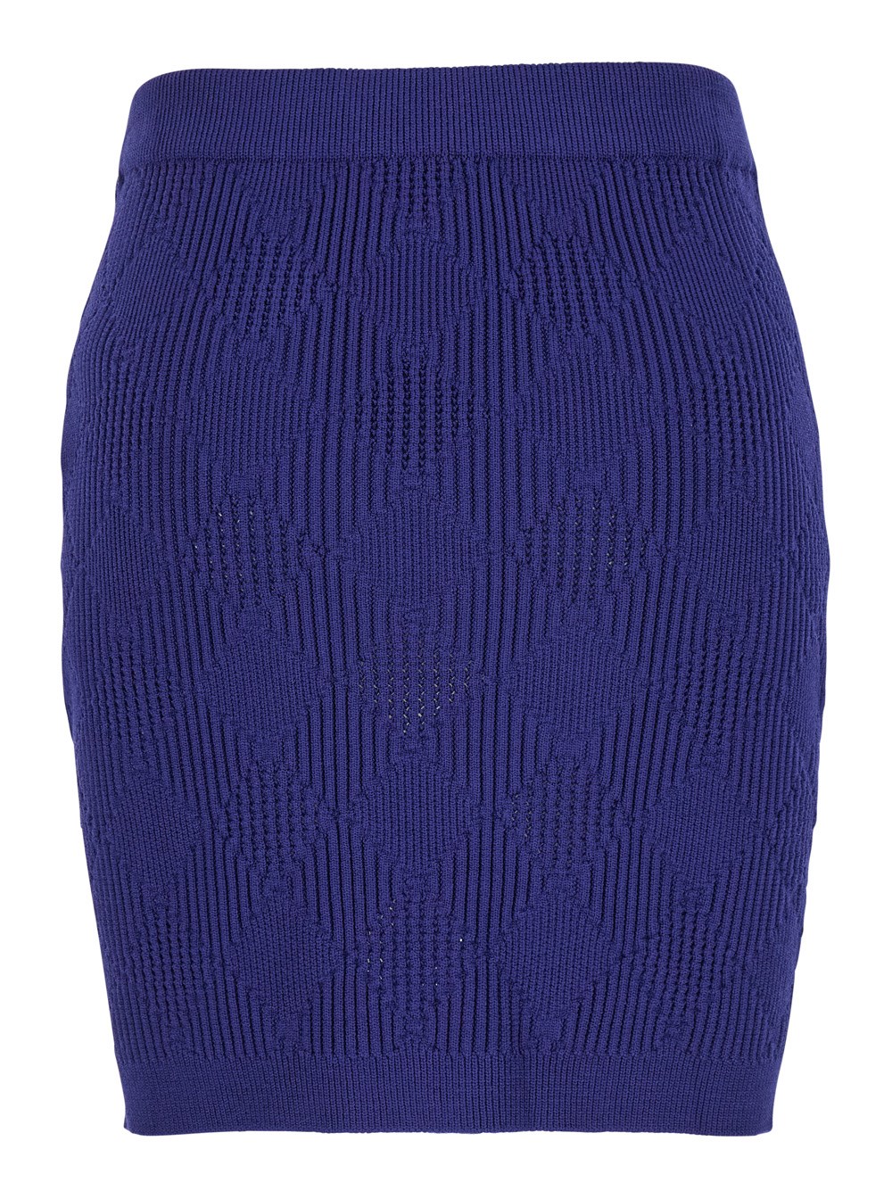 【送料&関税込】Balmain Blue Mini Skirt With Jewel Buttons I Balmain Blue mini skirt with jewel buttons in viscose blend