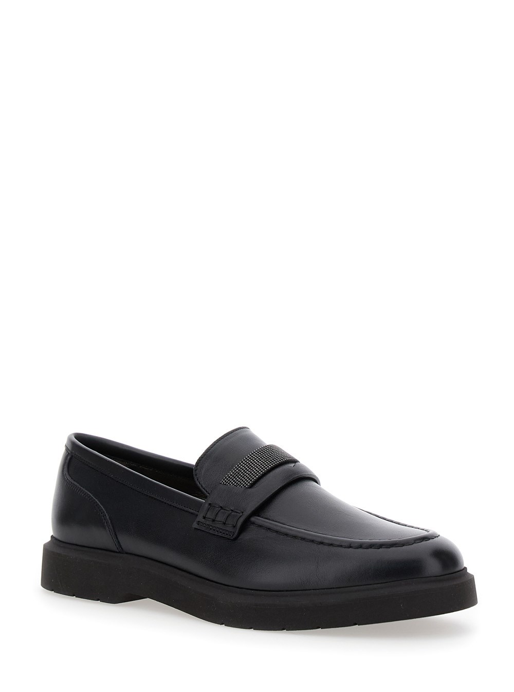Brunello Cucinelli M0TC8BJ310C101 関税送料込 Suede Penny loafer for Man in Brown | Brunello Cucinelli
