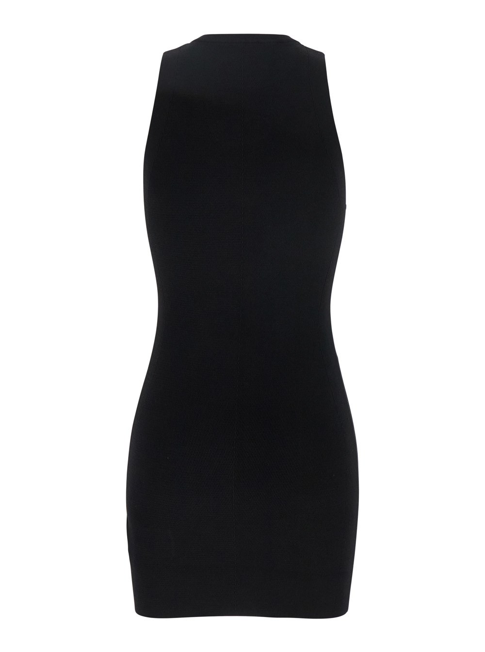 Diesel 'm-caddix' black dress with oval d logo plaque on the