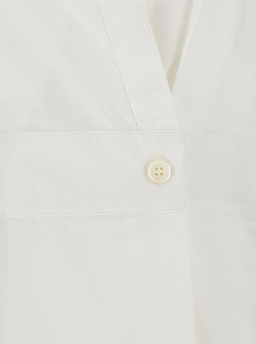 A.p.c. 'athena' white sleeveless v-neck dress in cotton