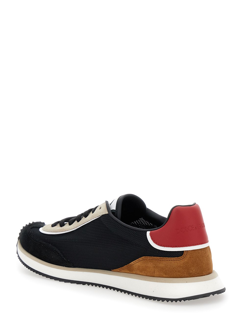 Dolce e gabbana 'aria' blue running sneakers with logo