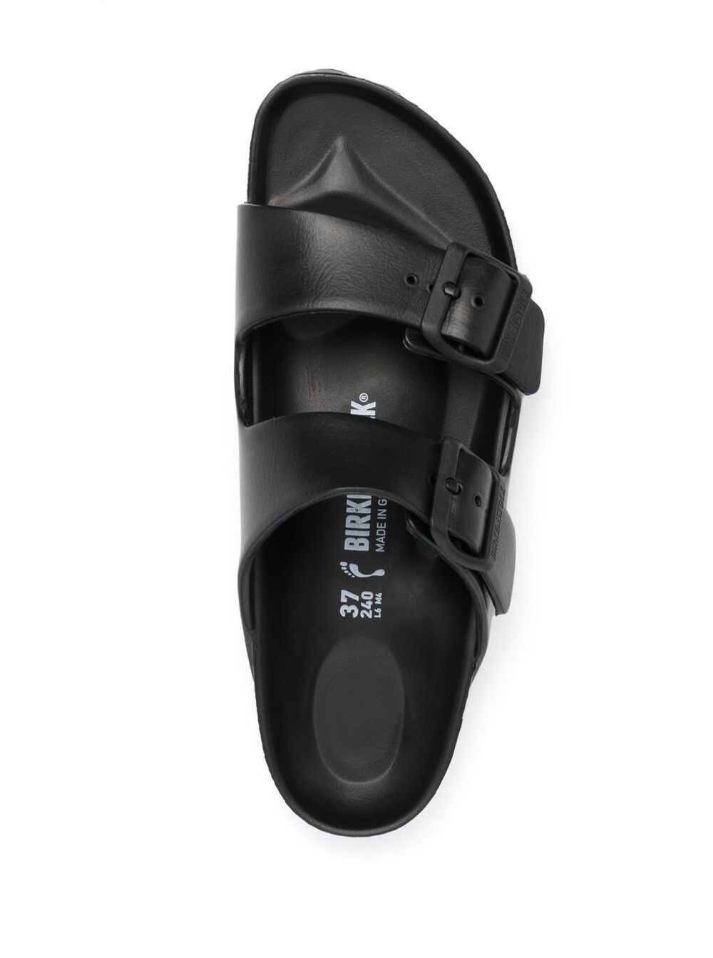 Black rubber birkenstocks women's online