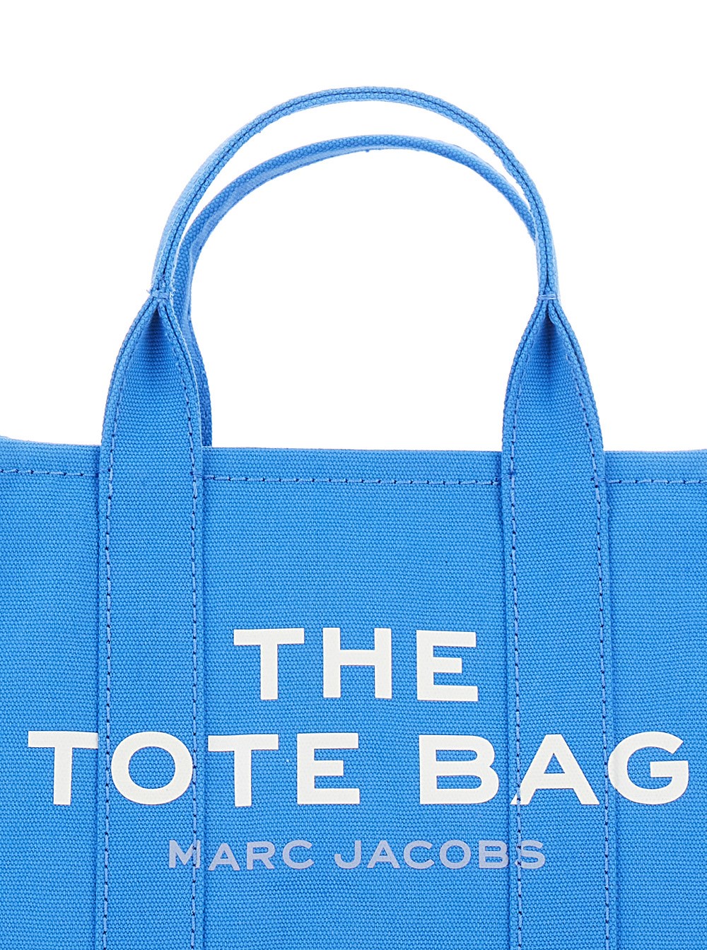 Marc jacobs 'the small tote bag' blue handbag with logo on