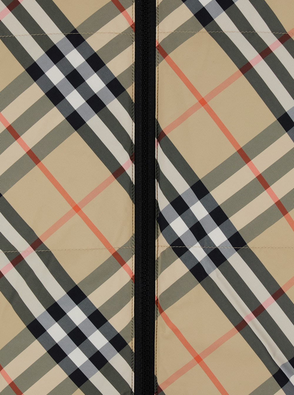 Burberry Beige reversible down jacket with all-over check