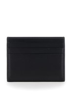 Ferragamo 'florence' black card holder with logo lettering