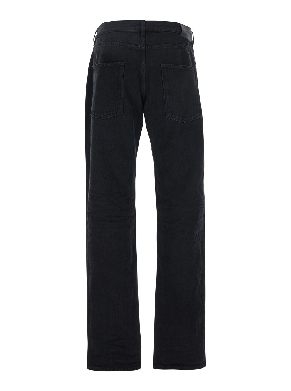 メンズ 新品OAMC BLACK FIVE POCKET DENIM TROUSERS