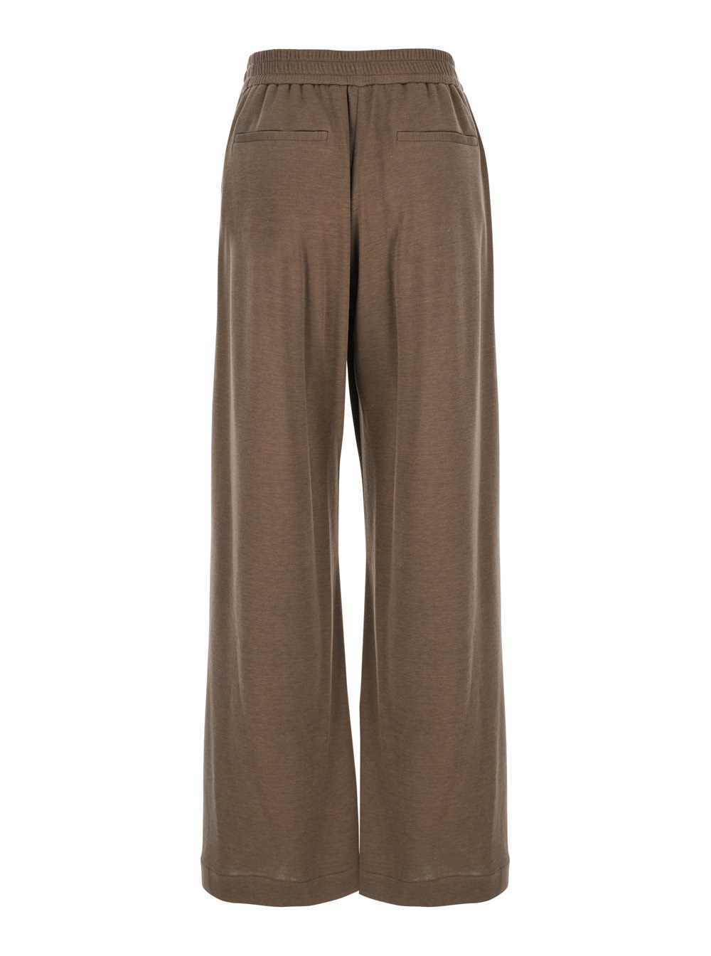 Brunello cucinelli Brown pants with elastic drawstring waist