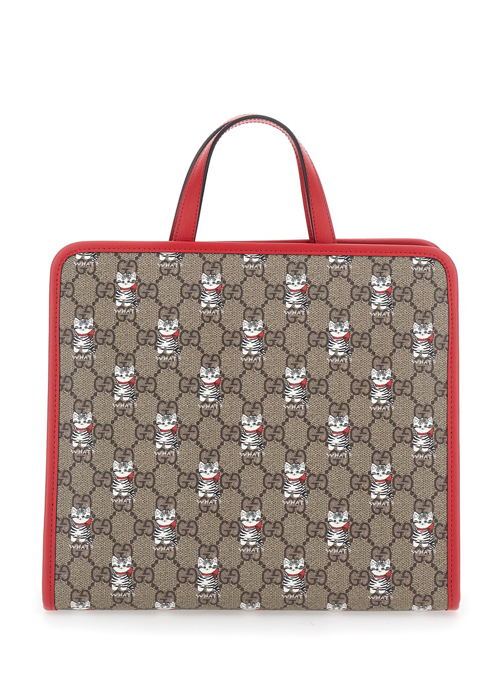 Gucci Kids ミニバッグ Gucci kids Multicolor handbag with all-over cat embroidery in gg