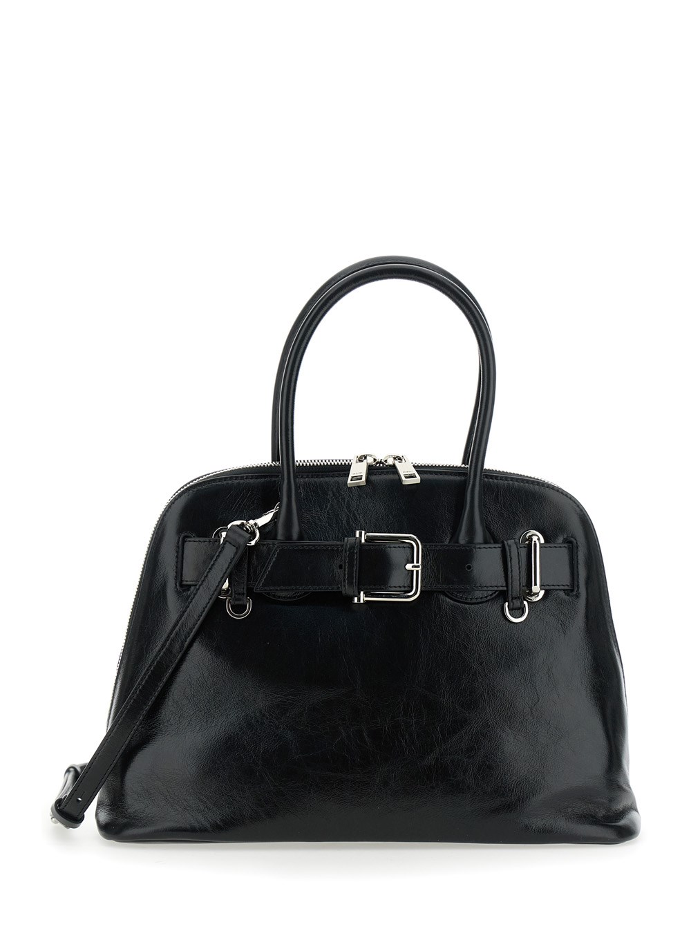 バッグ・カバンその他 OSOI Women Bags 24SB030 02 02 black Osoi 'zip brocle' black handbag with belt with metal buckle