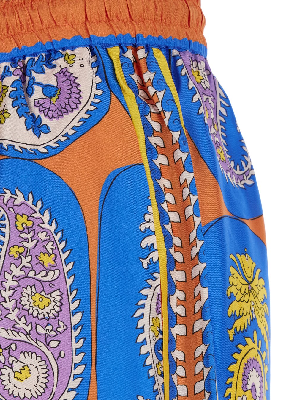 【Alemais】 Luisプリントシルク palazzoパンツ Luis printed silk palazzo pants in orange - Alemais | Mytheresa