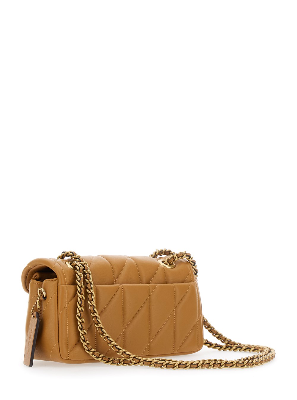 Coach Borsa a tracolla trapuntata Tabby 20 con catena, B4/Chalk
