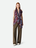 Bottega veneta Multicolor top with asymmetric design and all