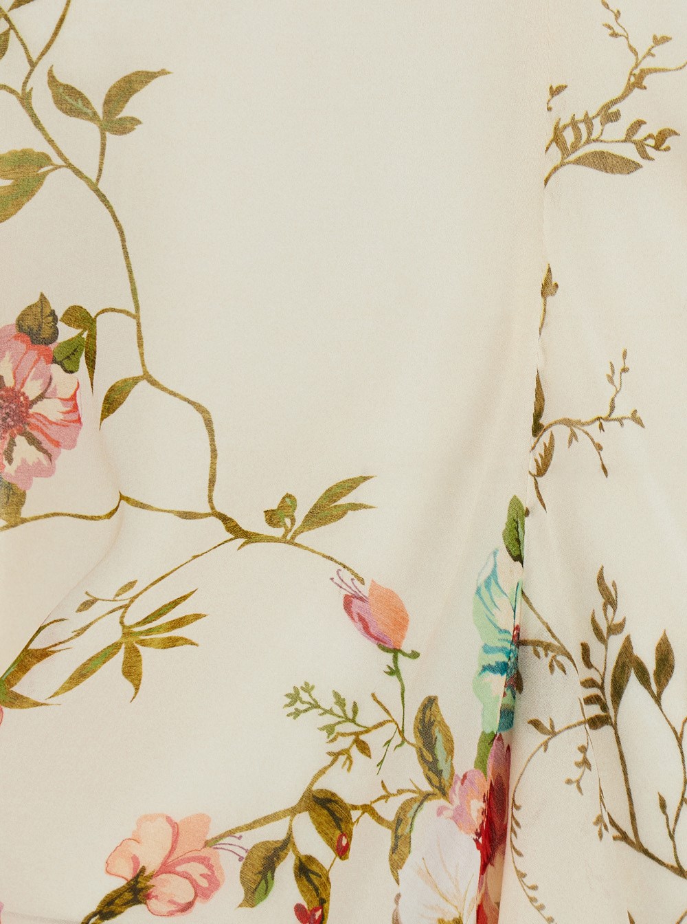 Semicouture Multicolor top with v neck and all-over floral