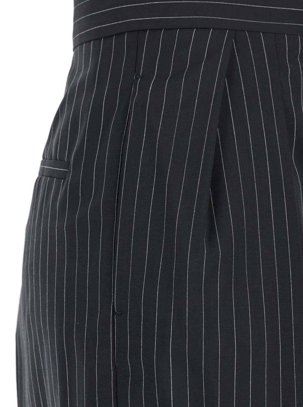 Max mara 'sesamo' black pants with front concealed closure